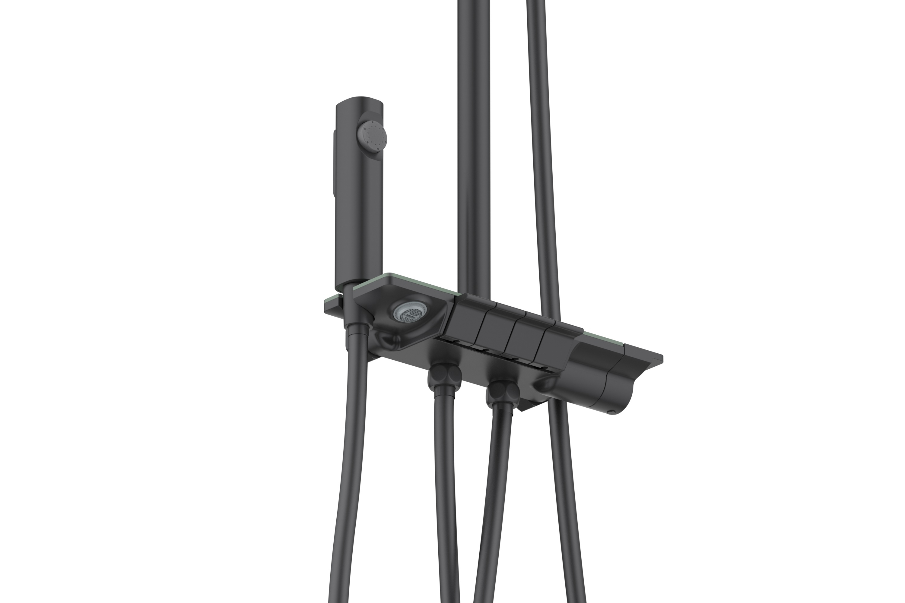 Душевая система Поларис AQ3040BGM оружейная сталь Aquatek