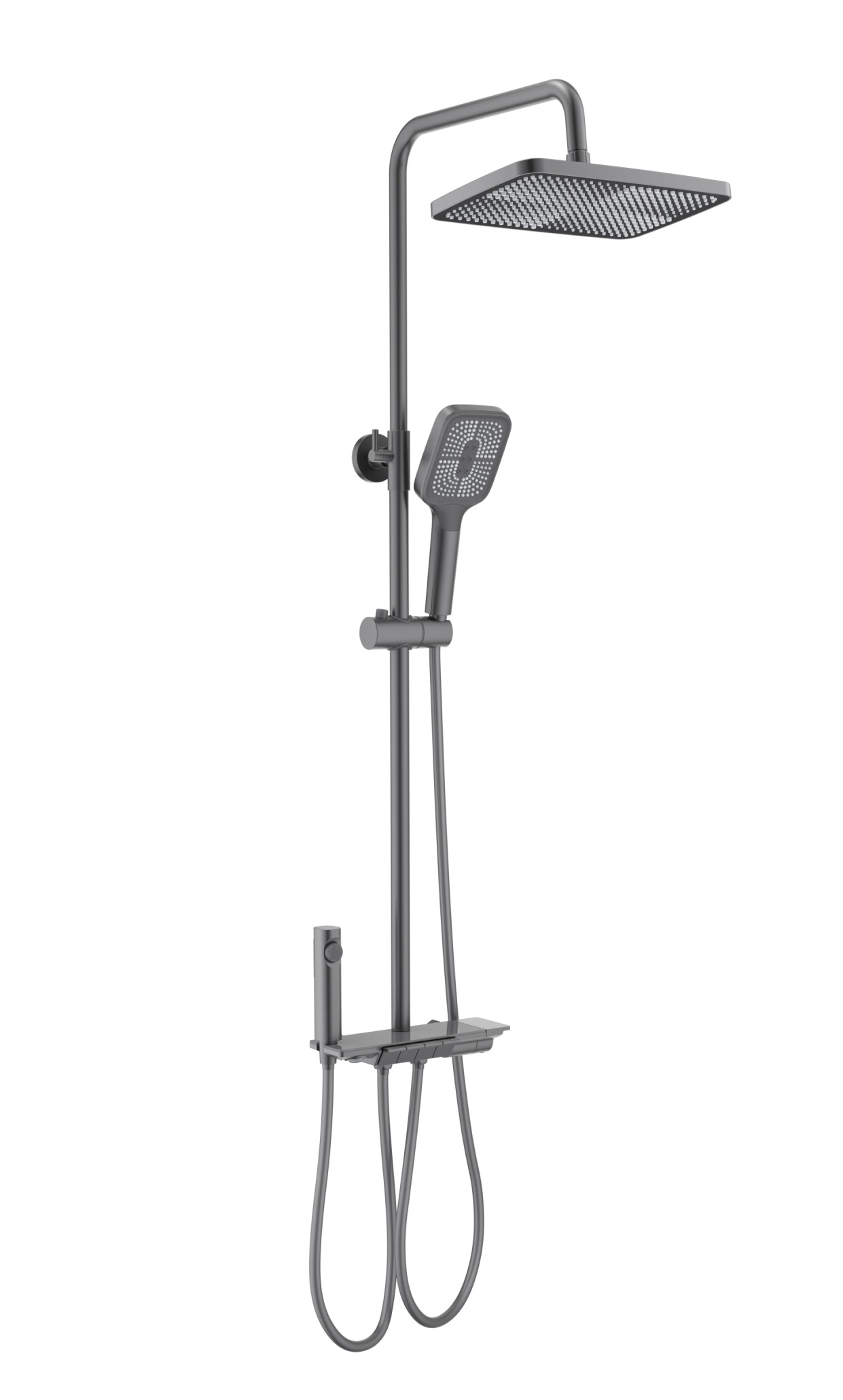 Душевая система Поларис AQ3040BGM оружейная сталь Aquatek