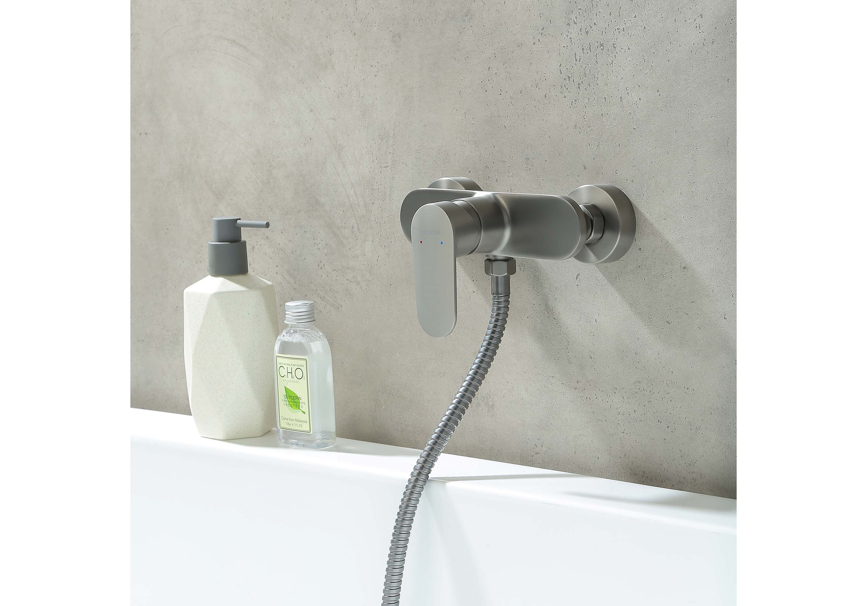 Смеситель для душа Ника AQ1860BGM оружейная сталь Aquatek