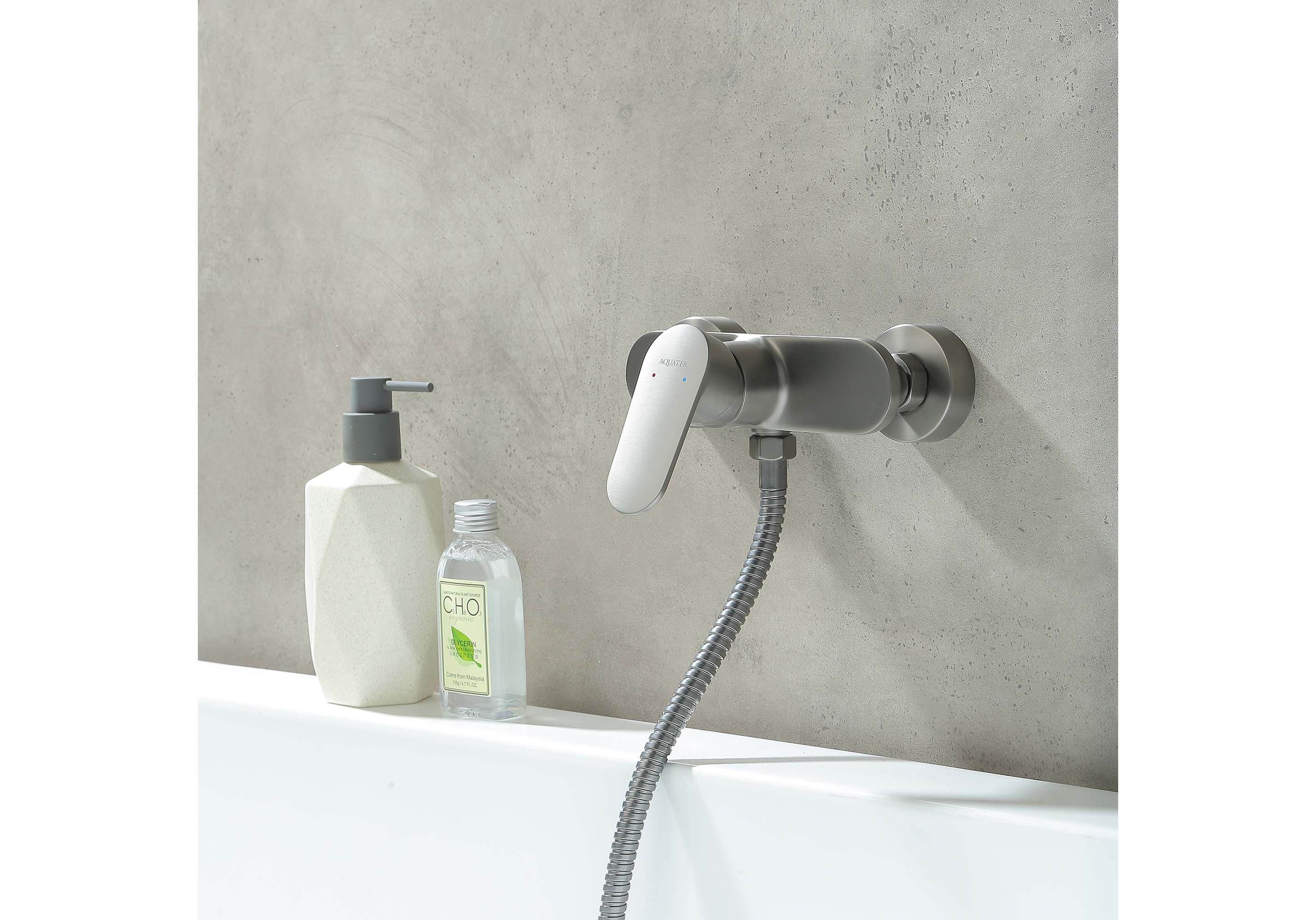 Смеситель для душа Ника AQ1860BGM оружейная сталь Aquatek