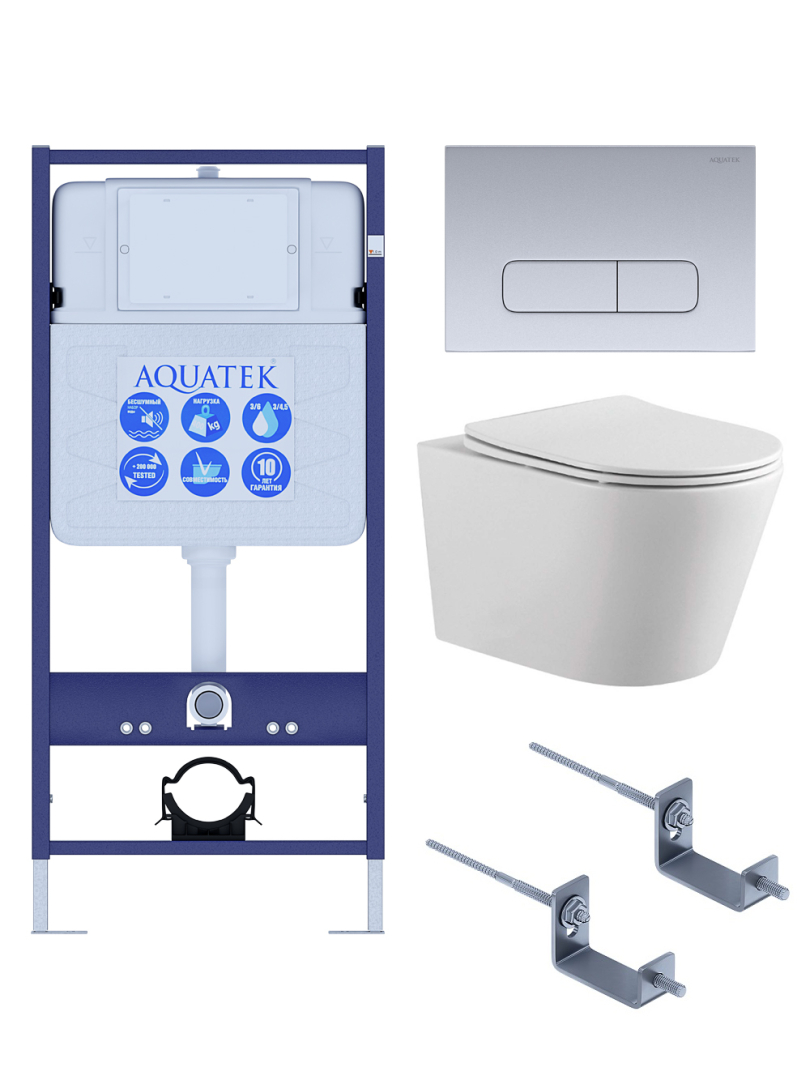 Унитаз с инсталляцией SET AQUATEK ВЕГА-1905-014