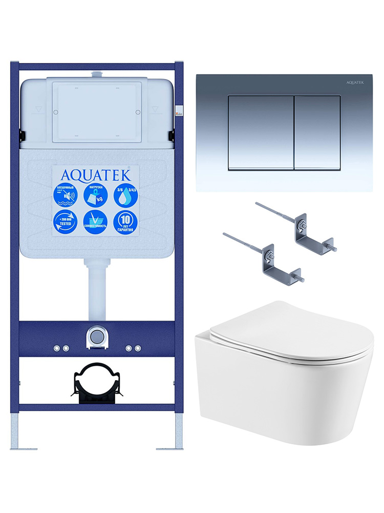 Унитаз с инсталляцией SET AQUATEK ОБЕРОН T KDI10