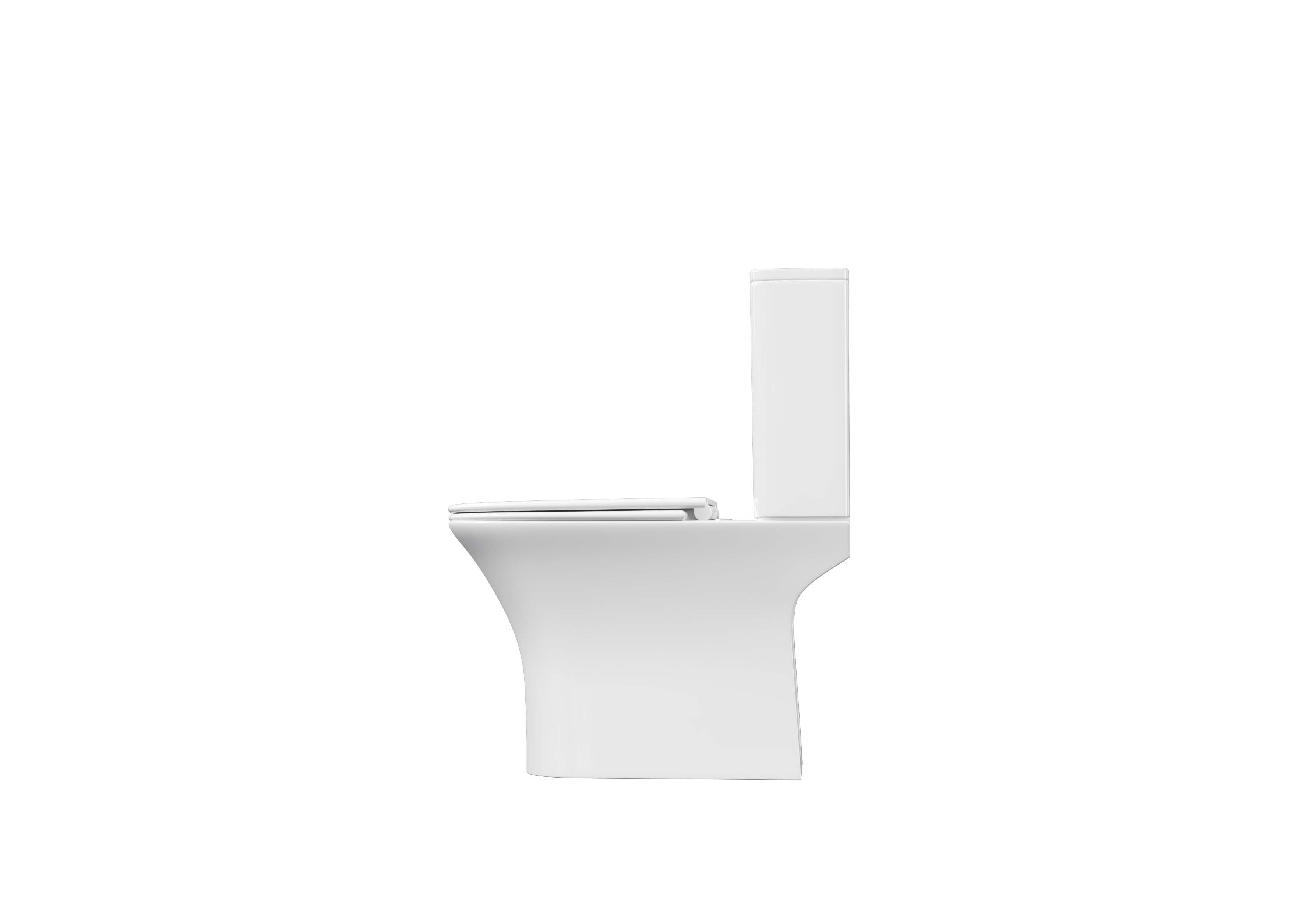 Унитаз-компакт безободковый Optima Square AQ4411-00 с сиденьем микролифт Aquatek