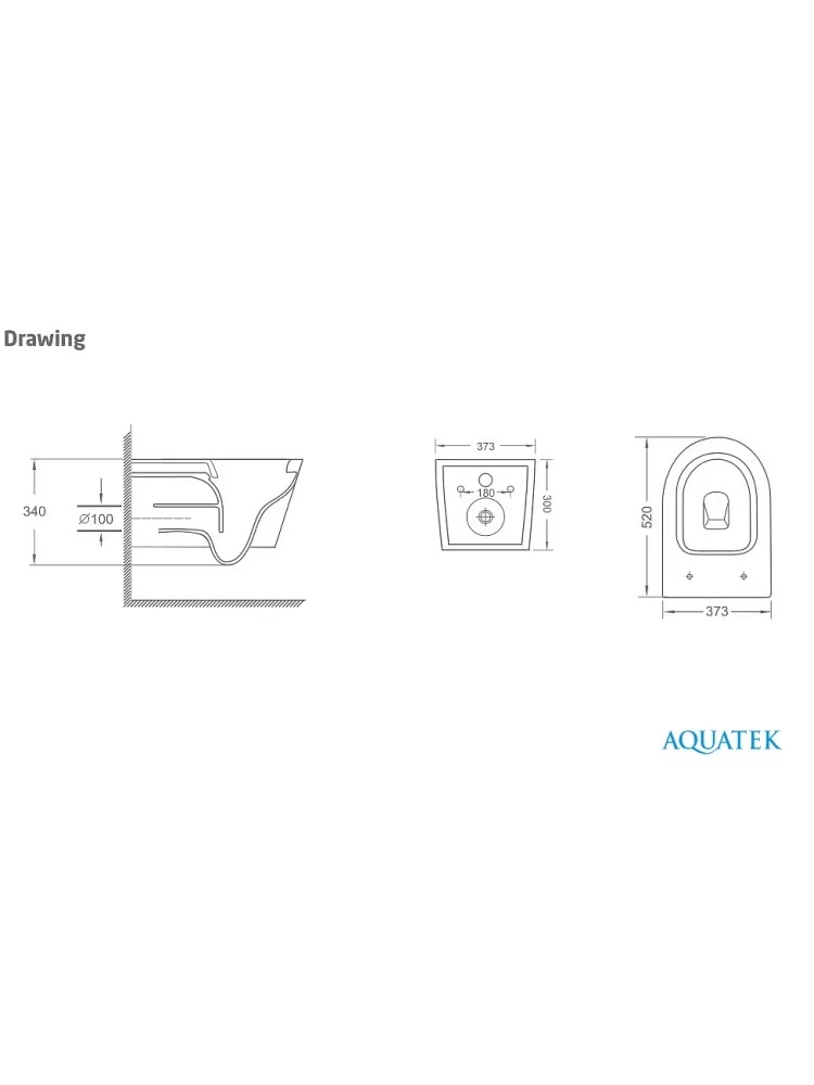 Унитаз с инсталляцией SET AQUATEK СИРИУС-INS17