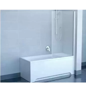 Душевая шторка Transparent CVS1-80R белый + стекло  7qr40100z1