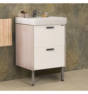 Тумба ЙОРК 55 белый / ясень фабрик 522х598х44.7 1A170501YOAV0