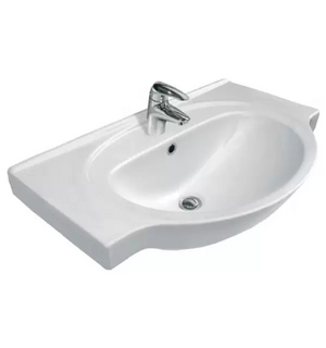 Раковина встраиваемая Erica 70 ERI70 белая 1 отв. Cersanit