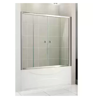 Шторка на ванну PRATICO-VF-2-150/140-P-Cr 1500х1400
