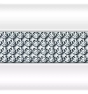 Вставка горизонтальная декоративная Кристаллы Swarovski на фронтальную панель к ванне ТАХАРАТ