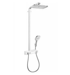 Душевая система Raindance Select E 360 1jet ST Showerpipe белый/хром НANSGROHE 27288400