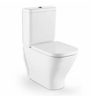 Унитаз-компакт белый безободковый Roca The Gap Clean Rim 34273700H + 341730000