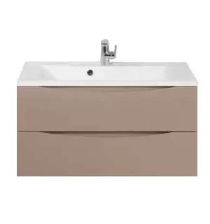 База под раковину подвесная с двумя выкатными ящиками MARINO-800-2C-SO-CL-P
