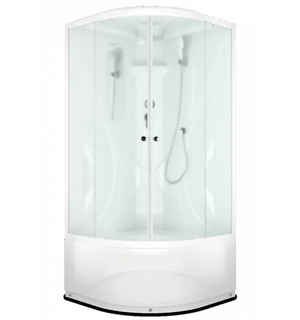 Душевая кабина DOMANI-Spa Elegance high, стенка из Санитарного акрила, 90*90*218см сатин DS01E99HAM00
