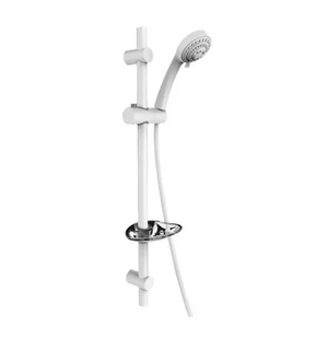Гарнитур душевой с мыльницей SHOWER RAIL SB-07S-White Elghansa