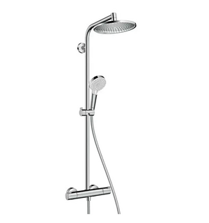 Душевая система для душа с термостатом Crometta S 240 1jet Showerpipe, EcoSmart, 9 л/мин, 27268000