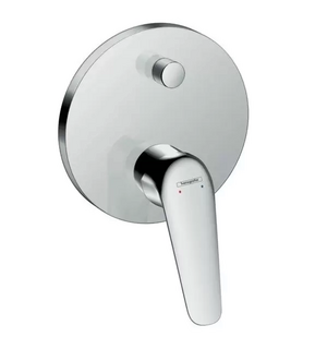 Однорычажный смеситель Novus для ванны, скрытый монтаж, хром HANSGROHE 71045000