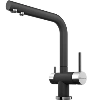 Смеситель Omoikiri Nagano-BL 85.Черный/ 003. Хром 4994047
