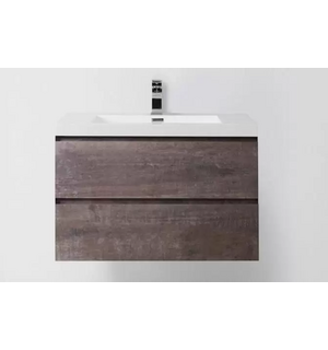База под раковину подвесная с двумя выкатными ящиками LUCE-800-2C-SO-PT Belbagno