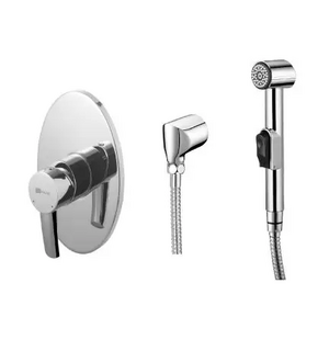 Смеситель с гигиеническим душем, встраиваемый, хром LM3219C Lemark
