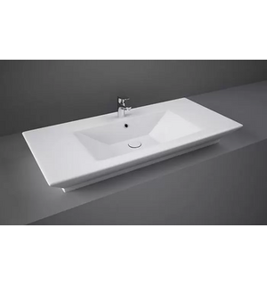 Раковина 100х49х12 см, 1 отв.п/смесит., водослив керамич.с  мех-м click-clack Rak-OPULENCE OP101AWHA