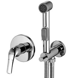 Смеситель с гигиеническим душем, встраиваемый, хром LM1219C Lemark