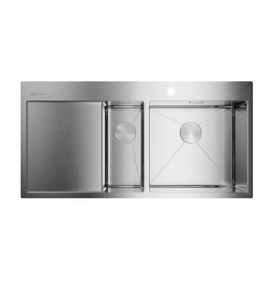 Мойка Akisame 100-2-IN-R нерж.сталь/нержавеющая сталь   Omoikiri 4973547