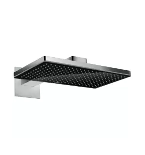 Верхний душ 460 2jet с держателем, черный/хром Rainmaker Select 24005600 HANSGROHE