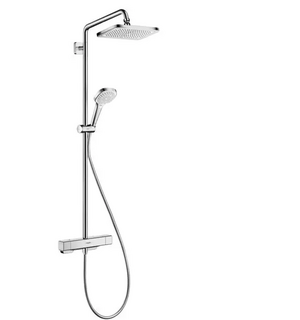 Душевая система Showerpipe с термостатом для душа, хром HG Croma E 280 1jet 27630000 HANSGROHE