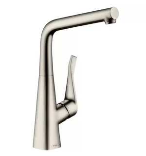 Кухонный смеситель 320, однорычажный, под сталь Metris 14822800 HANSGROHE