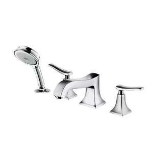 Смеситель на край ванны, на 4 отверстия, ½‘ (нужна СЧ 13244180) Metris Classic 31314000 HANSGROHE