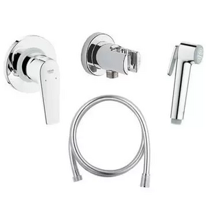 Готовое решение для гигиенического душа скрытого монтажа, хром, BauFlow 124900 GROHE