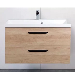 База под раковину подвесная с  выкатными ящиками Rovere Nebrasca Nature AURORA-800-2C-SO-RNN Belbagn