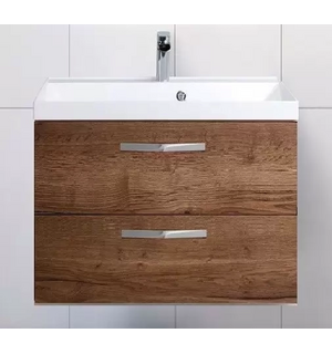 База под раковину подвесная с  выкатными ящиками Rovere Tabacco AURORA-600-2C-SO-RT Belbagno