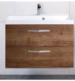 База под раковину подвесная с  выкатными ящиками Rovere Tabacco AURORA-700-2C-SO-RT Belbagno