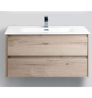 База под раковину подвесная с  выкатными ящиками Rovere Galifax Bianco KRAFT-1000-2C-SO-RGB Belbagno
