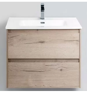 База под раковину подвесная с  выкатными ящиками Rovere Galifax Bianco KRAFT-600-2C-SO-RGB Belbagno