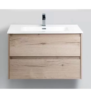 База под раковину подвесная с  выкатными ящиками Rovere Galifax Bianco KRAFT-800-2C-SO-RGB Belbagno