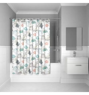 Штора для ванной комнаты, 200*180см, полиэстер, ID B23P218i11