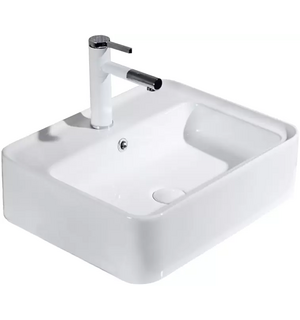 Раковина керамическая накладная прямоугольная BB1367 BelBagno