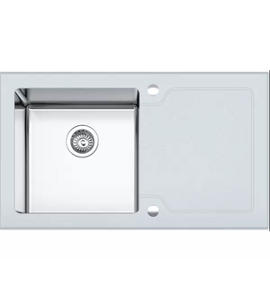 VGL762 Мойка Vigro (860*500*205), белая, матовая