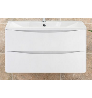 База под раковину, Bianco Lucido, 900x450x500, ACQUA-900-2C-SO-BL