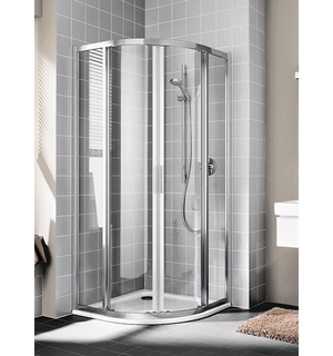 Душевой уголок 875-900/2000 1/4 круга, раздв.двери, стекло прозр. CKR5509020VPK