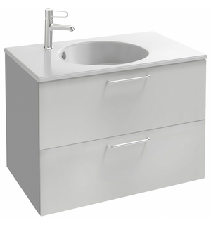 Тумба для раковины EXAW112-Z ODEON RIVE GAUCHE EB2522-R5-N18 два ящика, ручки хром 80 (белый)