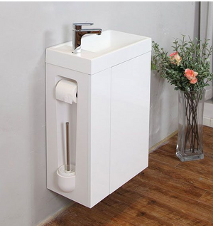 База под раковину подвесная CAPELLA BB500BHLC/BL/LEFT Bianco Laccato