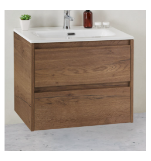 База под раковину KRAFT 39 Rovere Tabacco, 500х390x500, KRAFT 39-500/390-2C-SO-RT