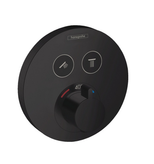 Смеситель ShowerSelect S термостатический 15743670 (внешняя часть) матовый черный