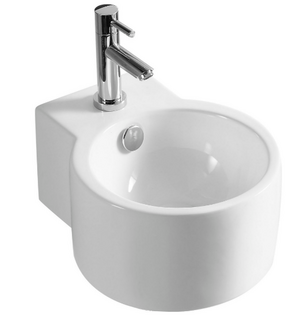 Раковина подвесная, матовая белая 34х27,5х15,5, AZ-4292