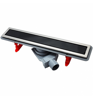 Душевой лоток Confluo Premium Black Glass Line 450, 13000291