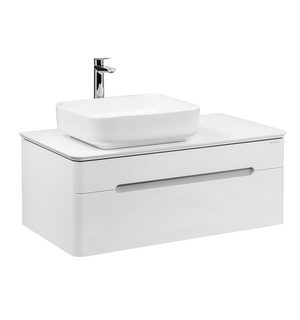 Тумба под раковину Aquanika LIGHT 100  AQL1004939WRU152 с подсветкой 100х49,6х39,4 (белый)