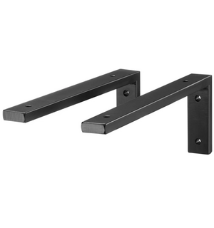 Кронштейн для столешницы Г-образный 200*400*40 мм, комплект 2 шт. черный Bergerplast